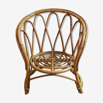 Children's chair in rattan