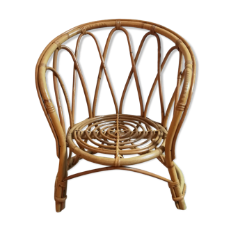 Fauteuil enfant en rotin