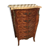 Louis XV-style chiffonnier branded and signed