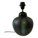 Vintage 1970s green and black ceramic lamp base