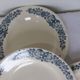 4 vintage flat plates in iron earth from Longchamp model Alesia 211208