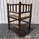 Chaise d’angle en tapisserie