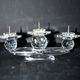 Swarovski candlestick in cut crystal signed sc swarovski design 1980