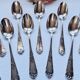12 cuillères à dessert en métal argenté français orfèvre boyron claudius louis de lyon, style victo