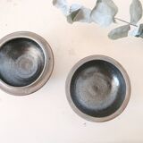 Pretty round box, pottery, vintage
