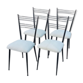 Four chairs by Colette Gueden reupholstered from the 1950s/60s.