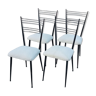 Quatre chaises de Colette Gueden retapissées années 50/60