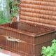 Old wicker trunk