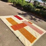 Beni Mrirt rug in pure wool, handwoven using traditional methods, size 100 x 200 cm