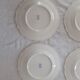 4 Plates made of GIEN camaieu blue central pattern and rinses model ROUEN