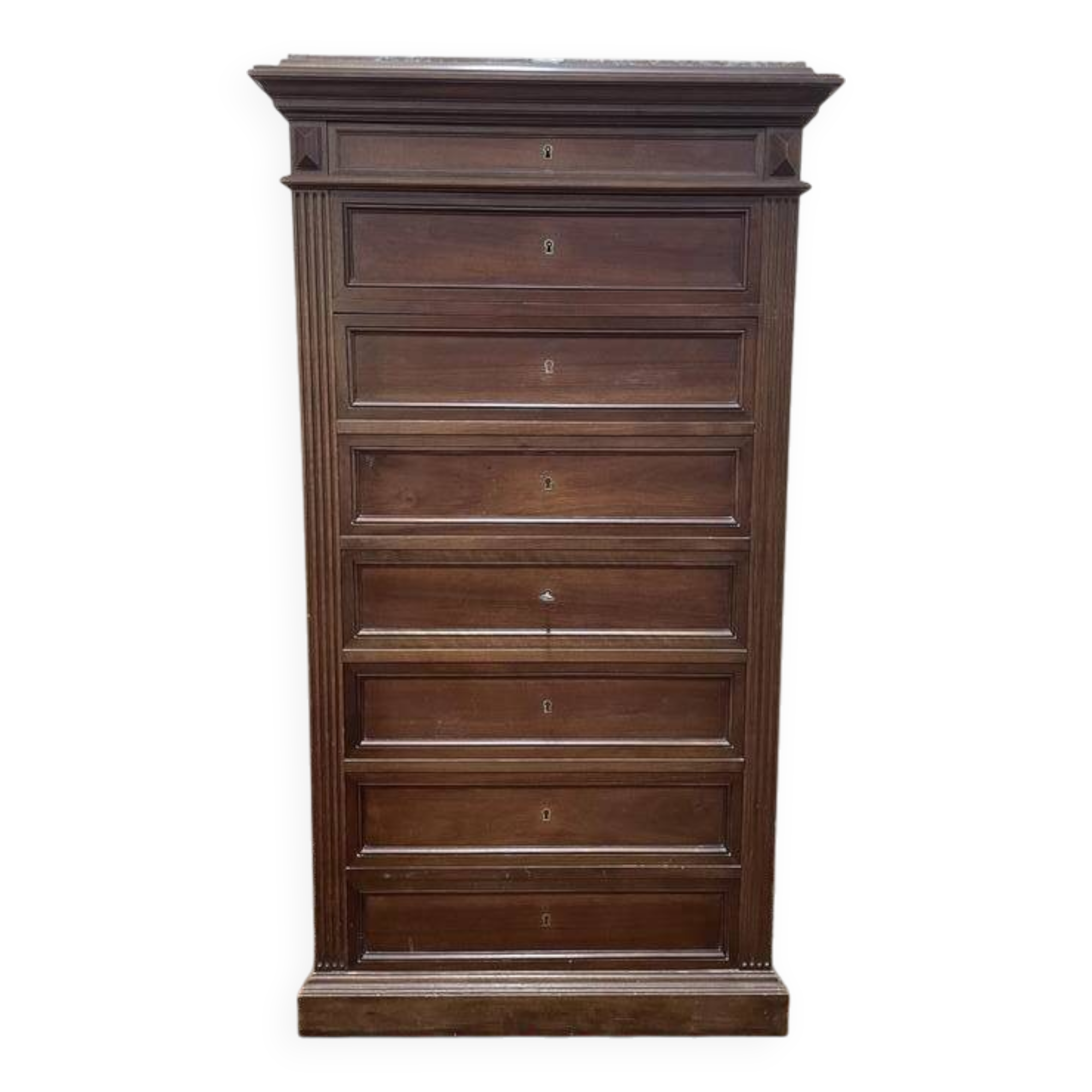 Meuble de rangement - Coffre fort  en semainier de style Napoléon III