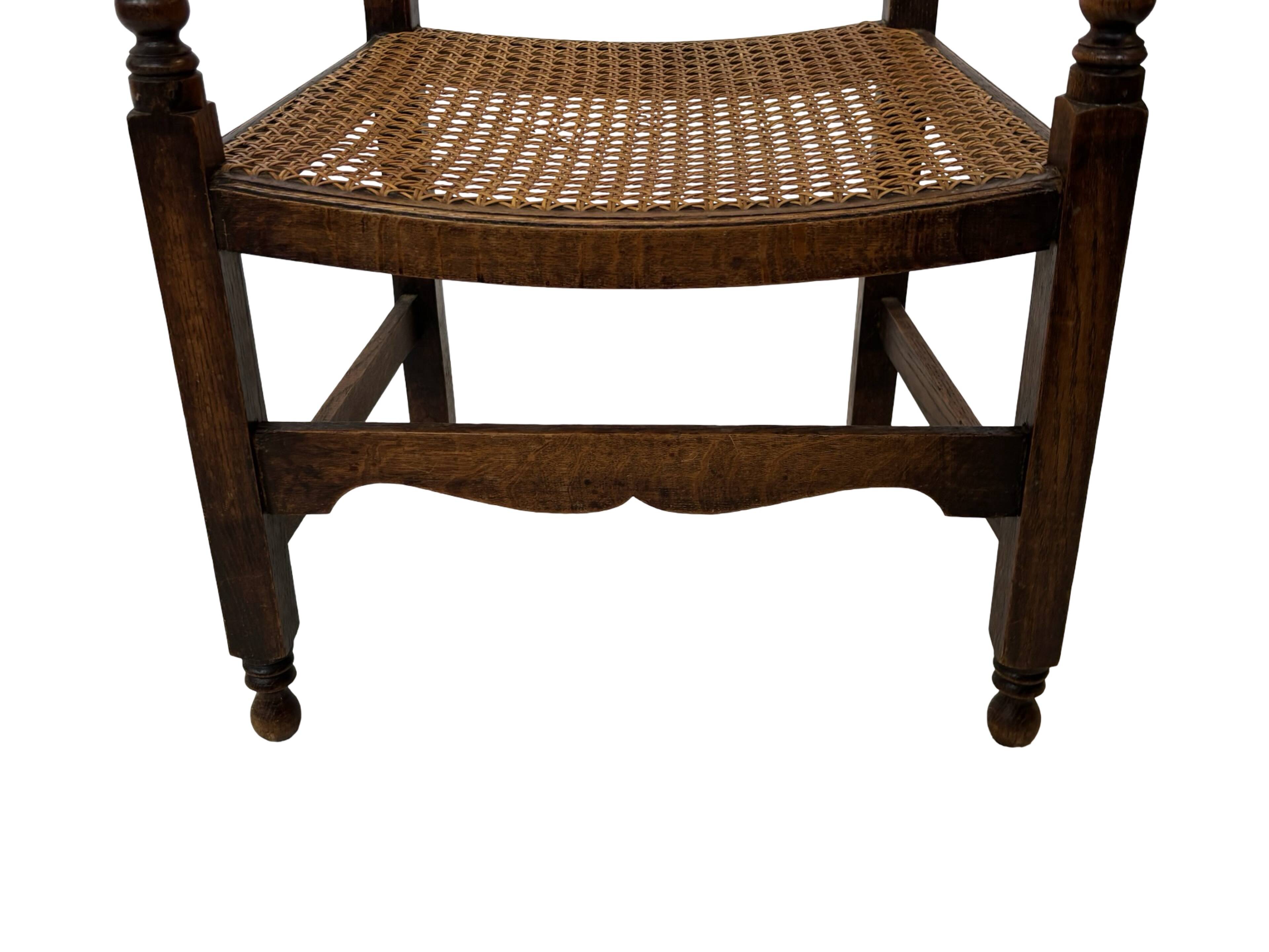 Art Deco chair minimalist oak wicker minimalist design