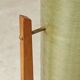 Rocket green floor lamp by Novoplast fiber and wood 1960