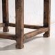 Square side table in old solid wood