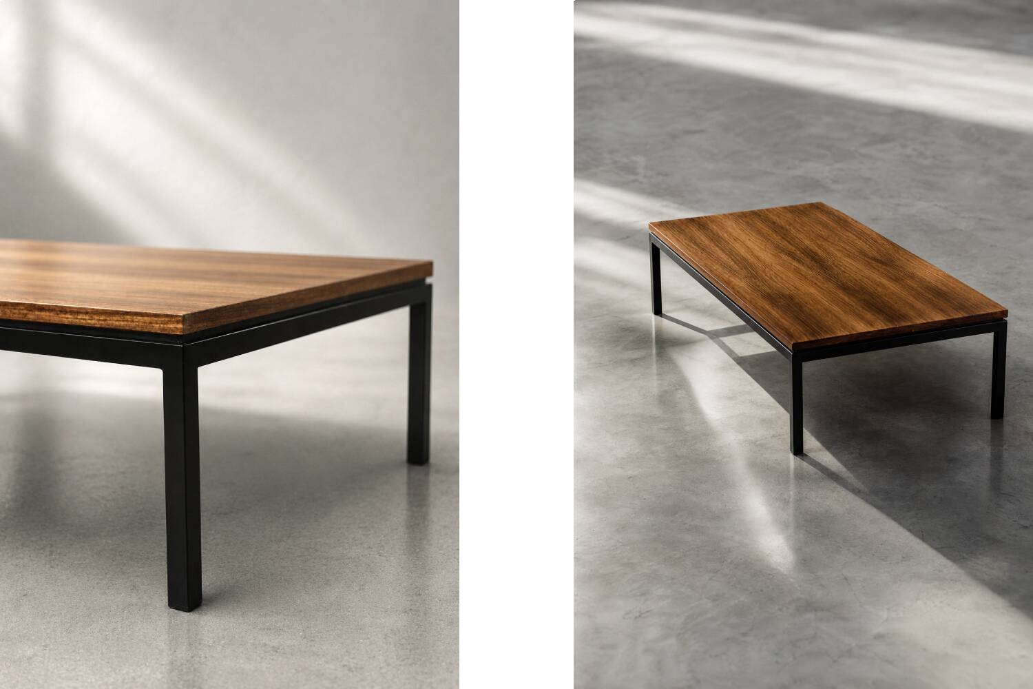 Vintage Low Mid-Century Modern Teak Coffee Table, Denmark, 1970s