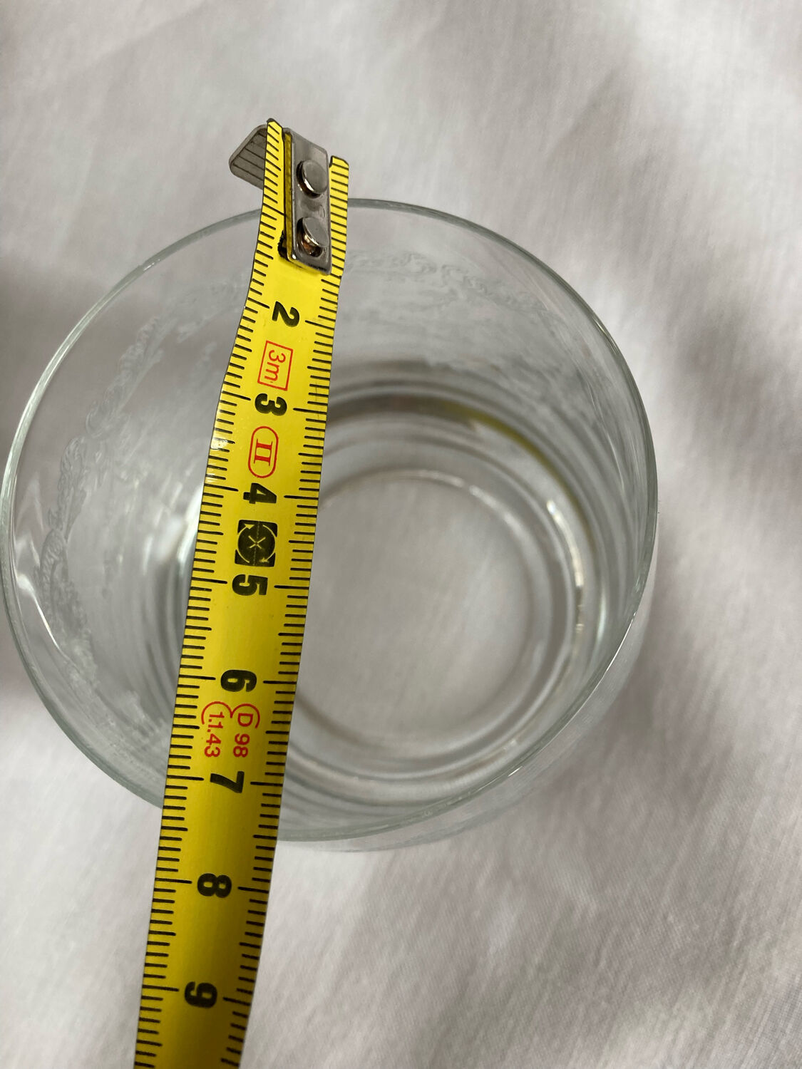 Engraved crystal glasses