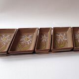 Vallauris ceramic aperitif service - 5 bowls