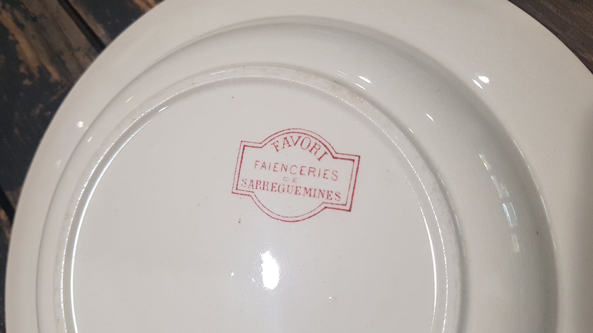 Plate Sarreguemines model Favorite