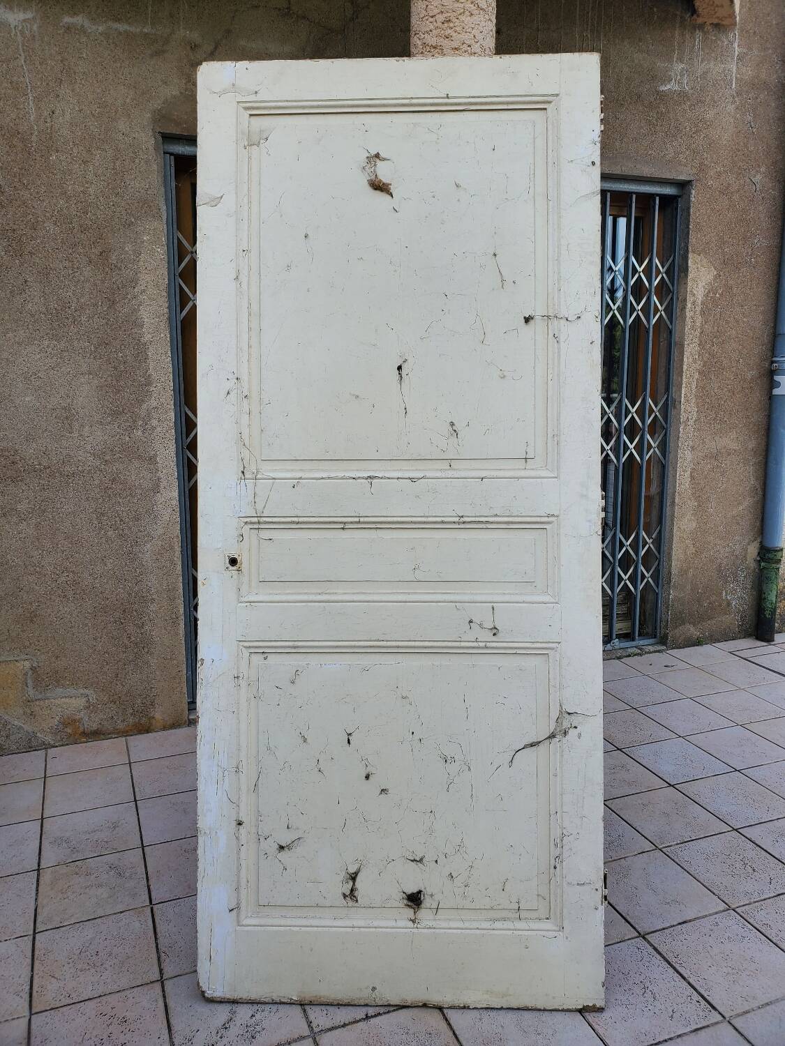 Old interior fir door