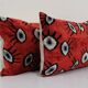 Set of 2 vintage ikat cushion covers 61x41 cm