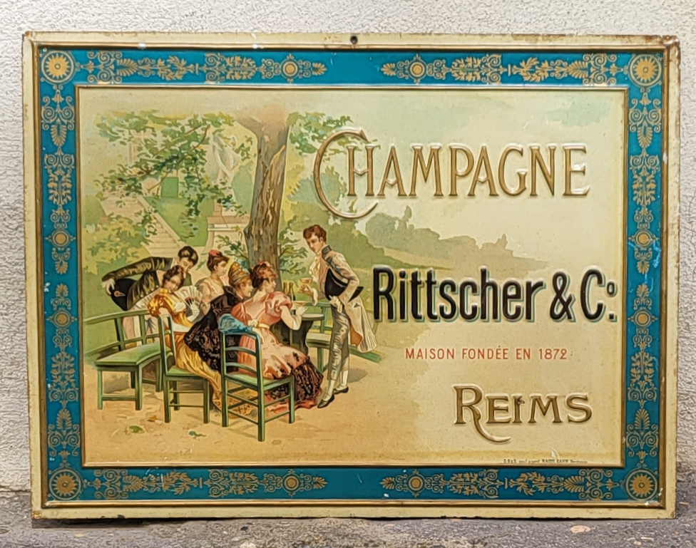 Champagne advertising sheet