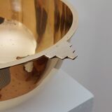 Antique and elegant Art Deco brass bowl