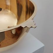 Antique and elegant Art Deco brass bowl