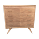 Commode 4 tiroirs vintage pieds compas