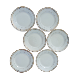 Assiettes a dessert vintage doré Villeroy & boch