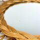 Rattan and woven wicker sun mirror from the 60s