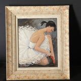 "The ballerina with the red slipper"