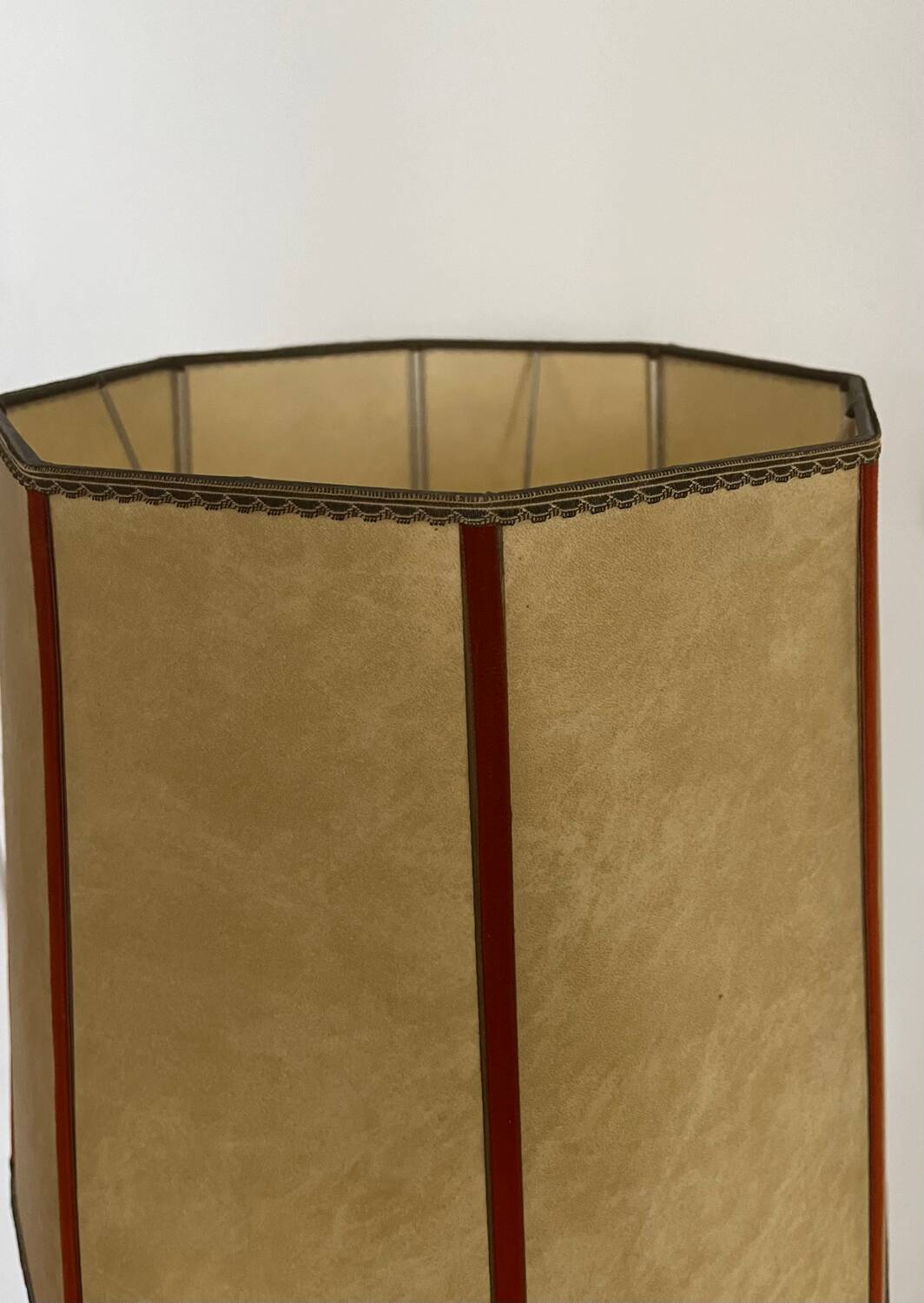 Old wooden foot lamp