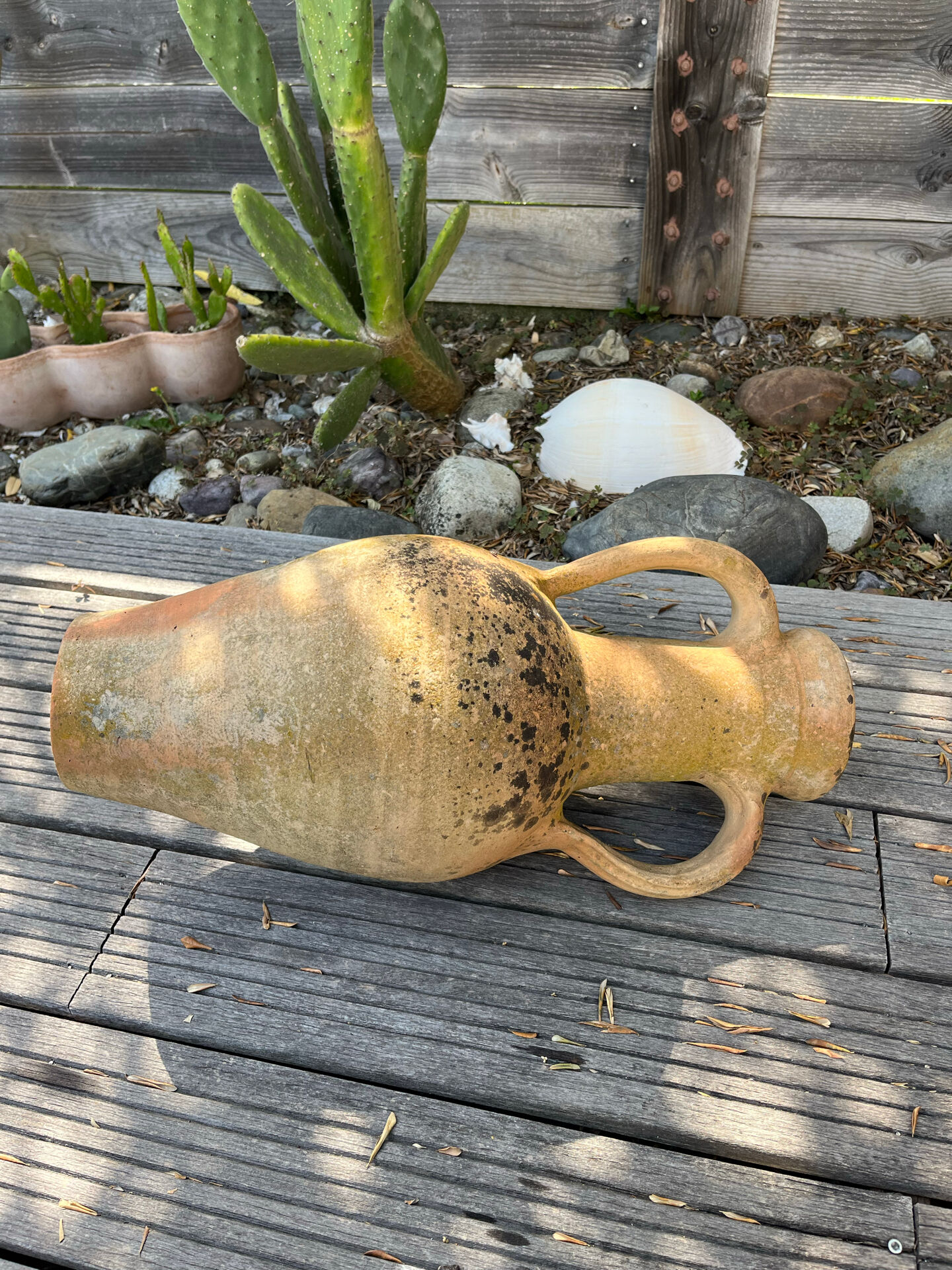 Large pottery amphora from the 19th century.