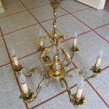 Brass chandelier 6 branches