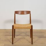 Chaise de salle à manger en teck du milieu du siècle, Danemark, années 1960