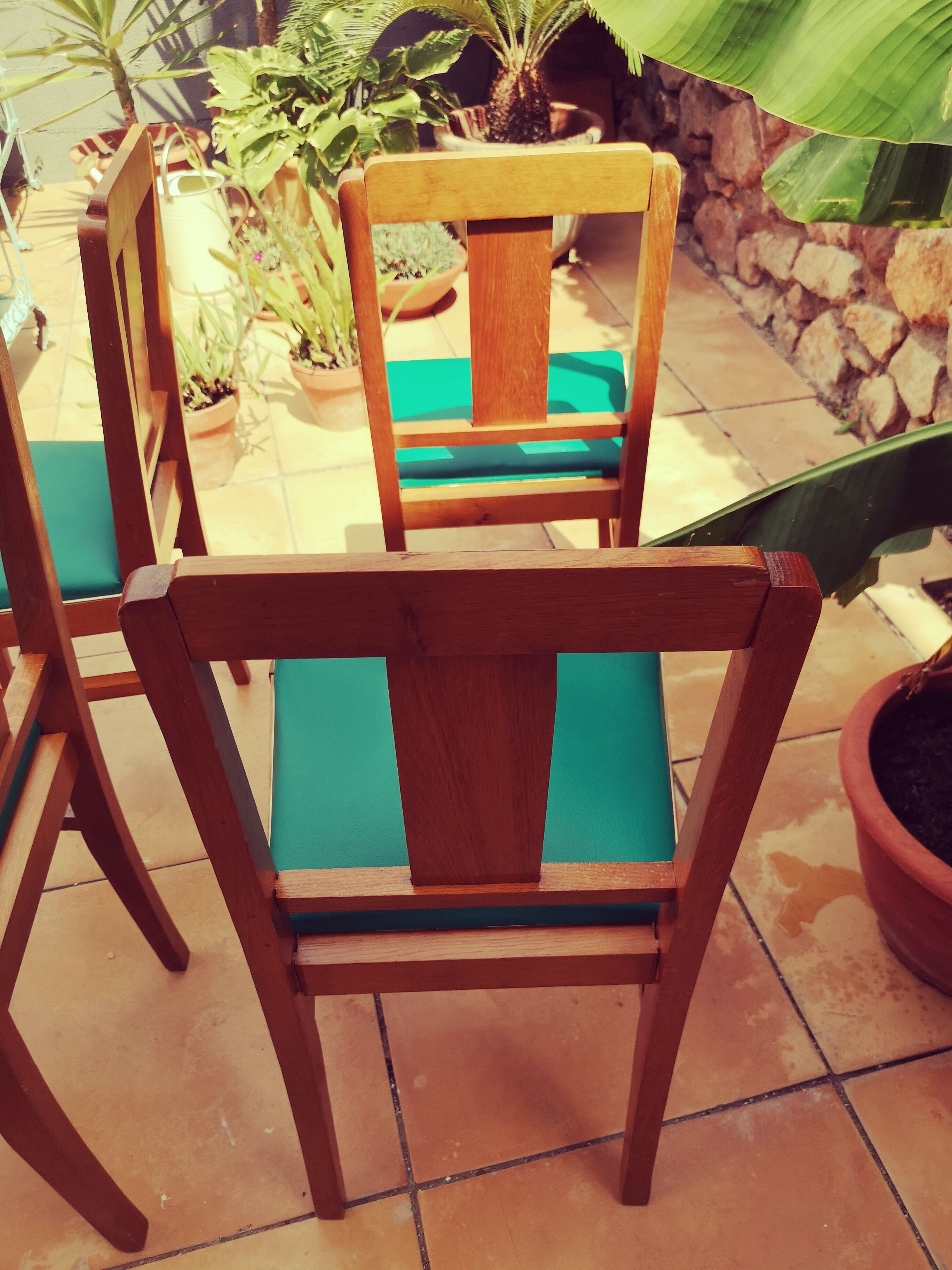 Lot of 4 art deco chairs