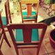 Lot de 4 chaises art déco