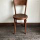 Set of 4 Fischel bistro chairs in bent wood gendarme hat 1920