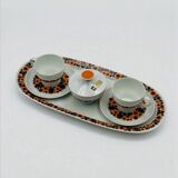 Service à café Thomas Rosenthal années 70 en porcelaine florale