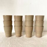 Enamelled stoneware glass