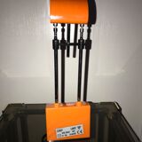 Orange telescopic desk lamp