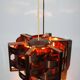 Copper pendant light by Werner Schou for Coronell Electro, Denmark, 1969.