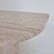 Travertine Coffee or Side Table in Teardrop Shape, Italy 1980s
