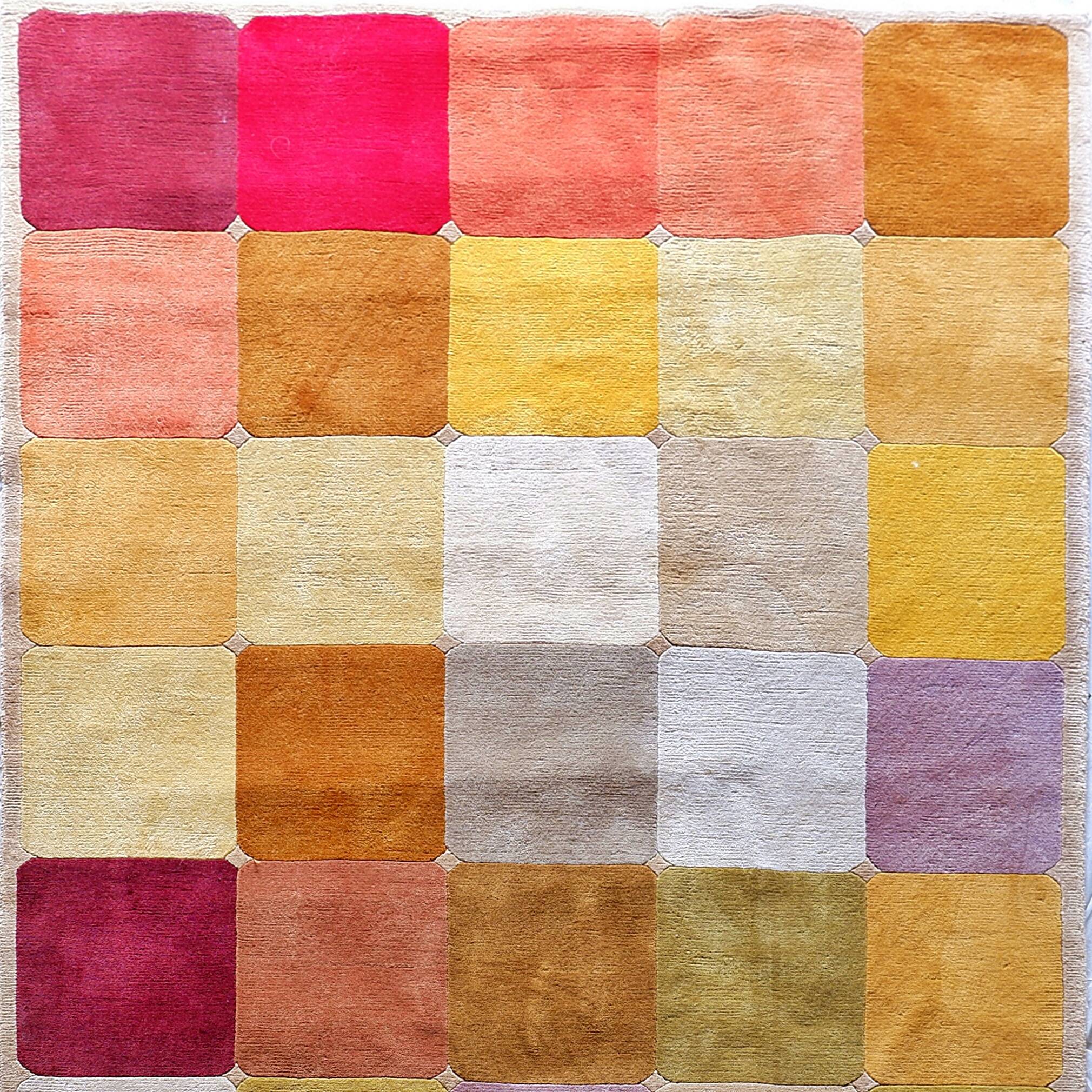 Wool velvet carpet "Robert Le Héros" Paris - 1990s 186x278
