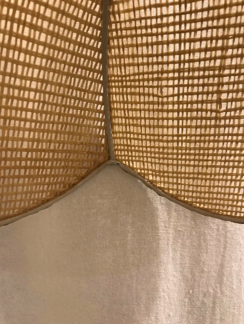 Hanging flower in caning