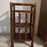 Bamboo and rattan shelf