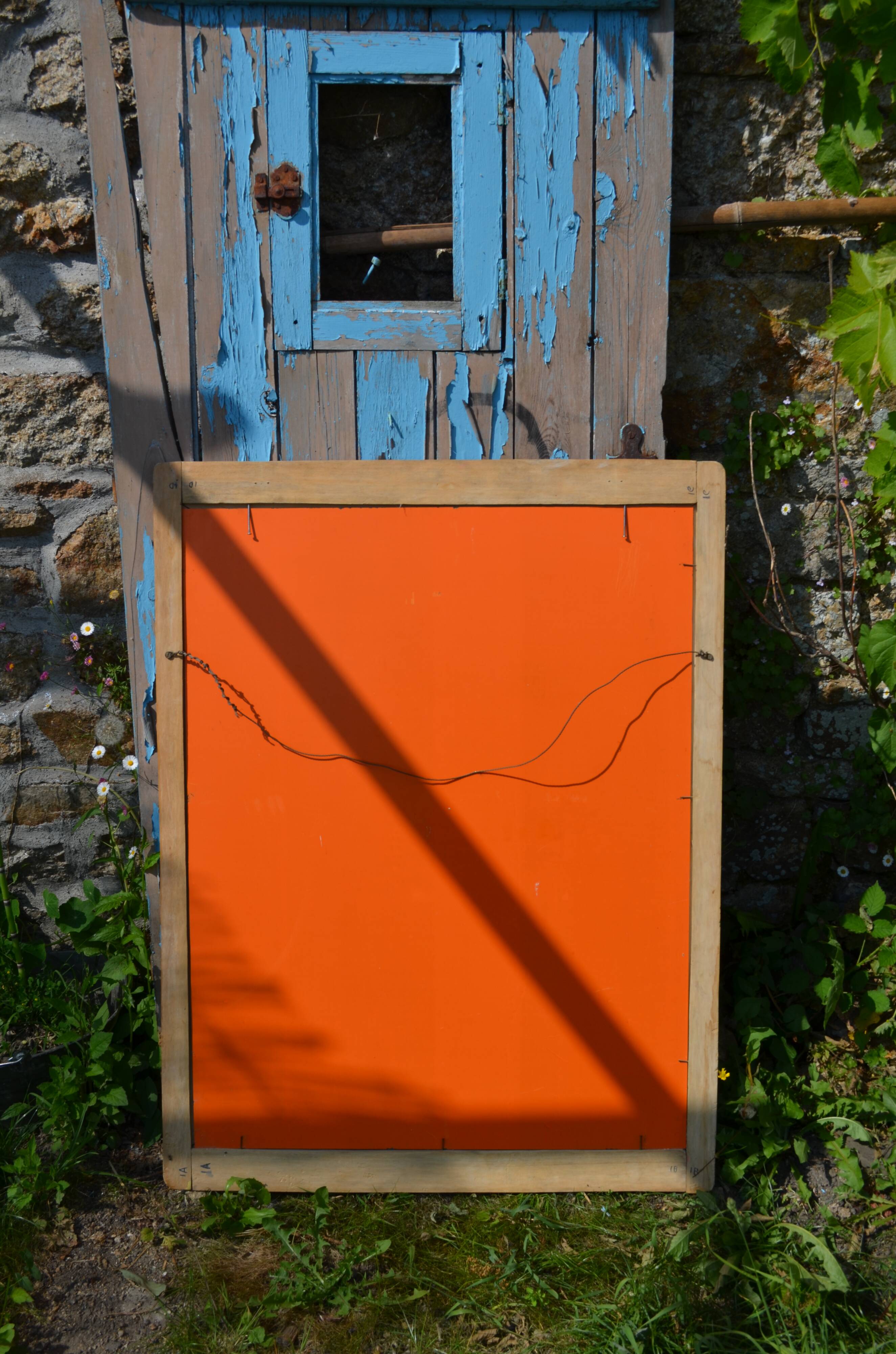 Carved wooden mirror "The Peacock"