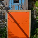 Miroir en bois sculpté " Le Paon"