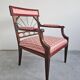 Fauteuil Empire Français en Acajou tapissé