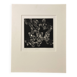 Mario avati (1921-2009), butterflies, black manner, 1970